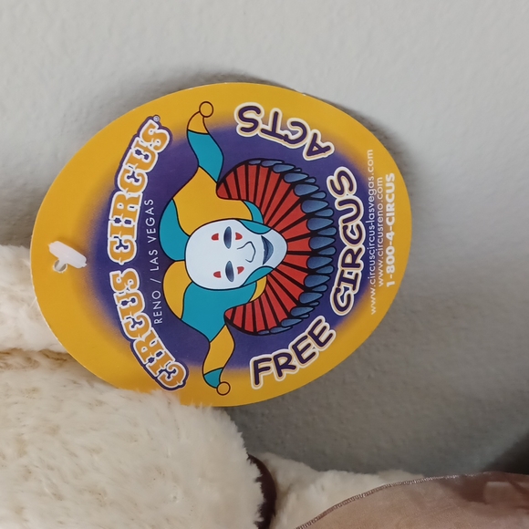 Circus Circus Teddy Bear -NWT - Picture 3 of 9